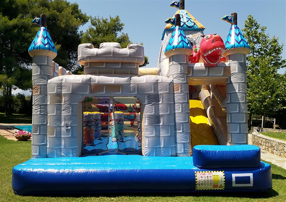 Dragon Castle - inflatable bouncer with slide by Air Game