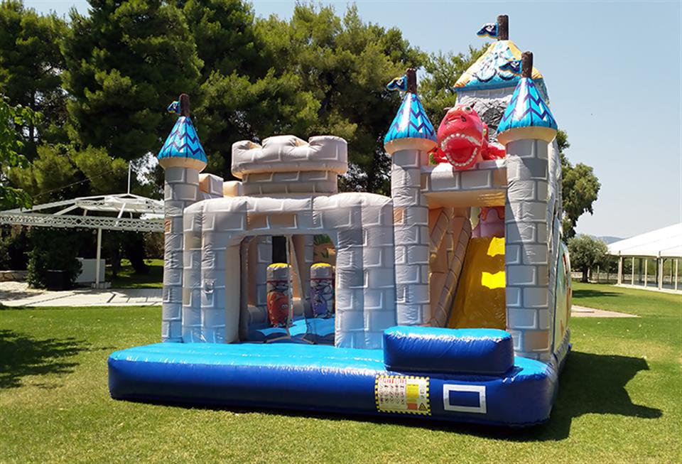 Dragon Castle - inflatable bouncer with slide by Air Game