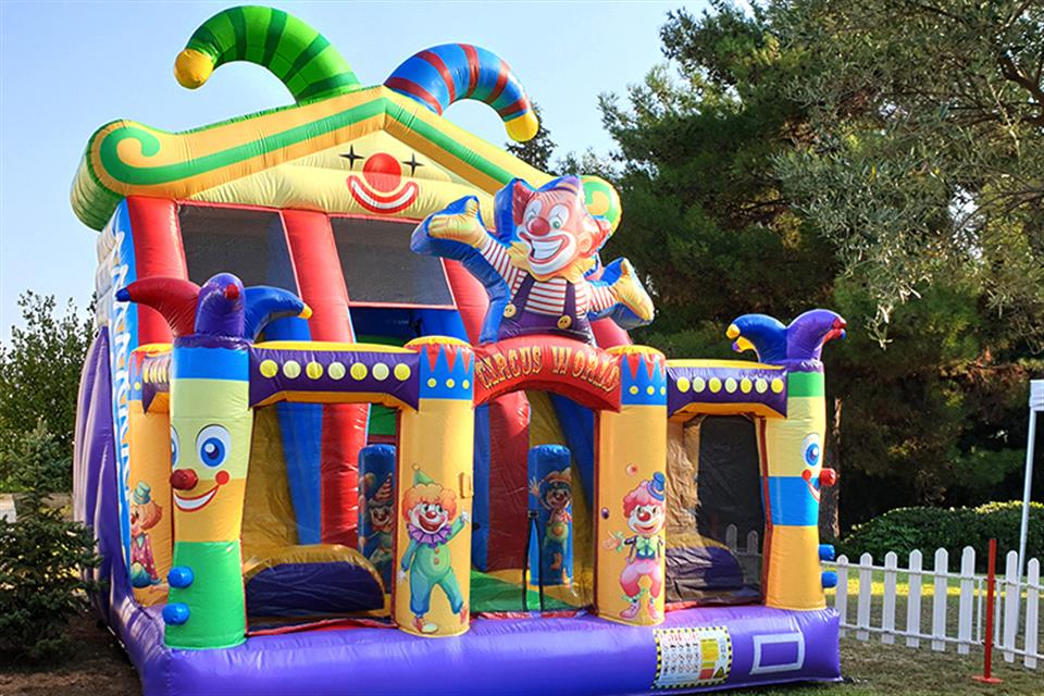 Double Inflatable slide Clown by airgame