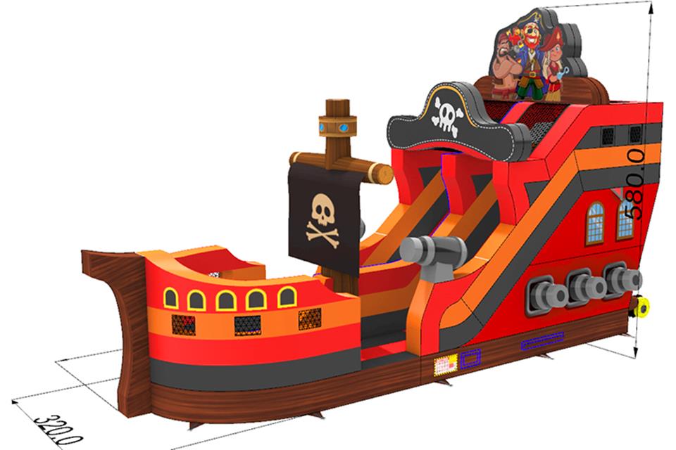 Inflatable Pirate Ship Slide
