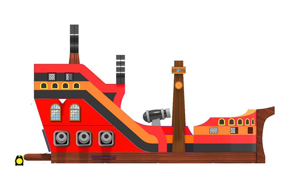 Inflatable Pirate Ship Slide